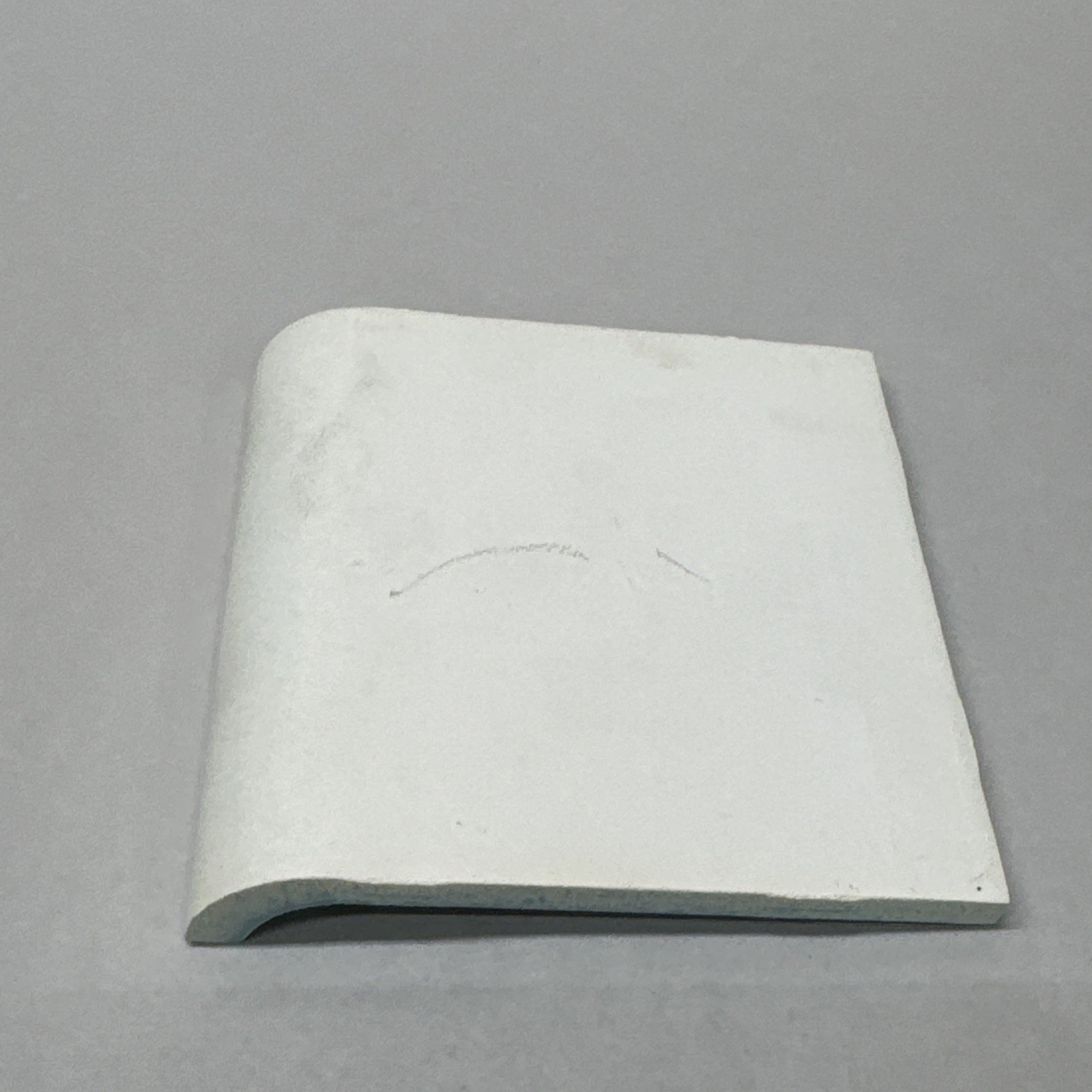 American Olean Ceramic Tile #28 Azure Blue Glossy 4 ¼” size Cove Base Curve