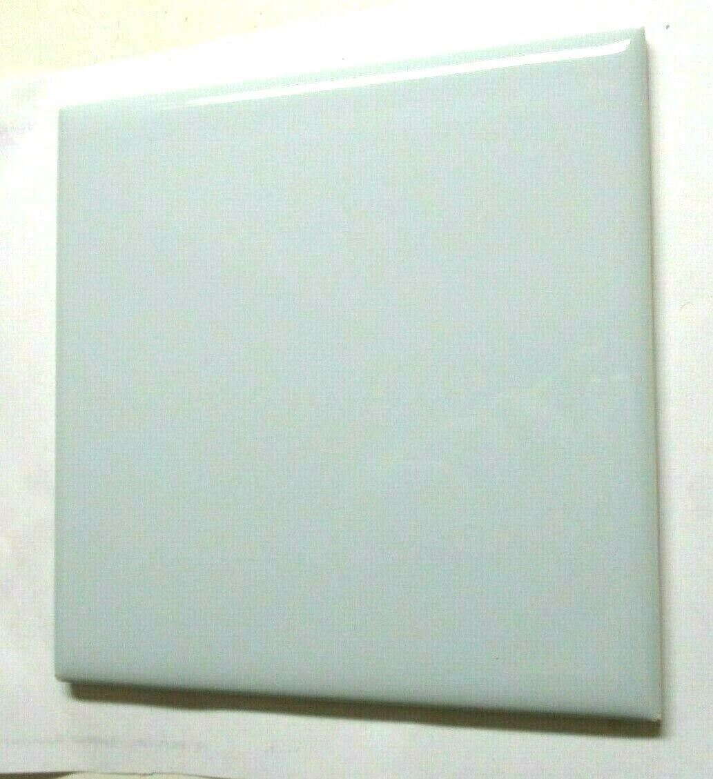 1 Wall Tile VB France 4-5/16″ Sq Pale Sky Blue Ceramic Field Corner Bullnose MCM