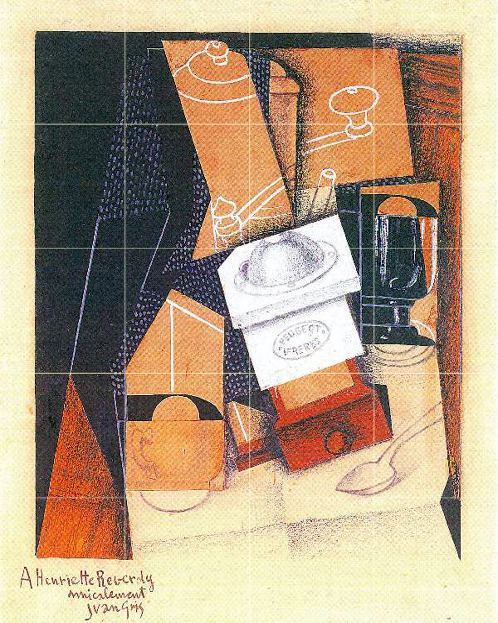 Art Juan Gris Coffee Cup Glass Mural Ceramic Backsplash Tile 1027
