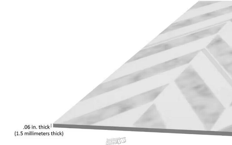 Achim Home Furnishings Retro 12×12 Self Adhesive Vinyl Floor Tile – CHEVRON Grey