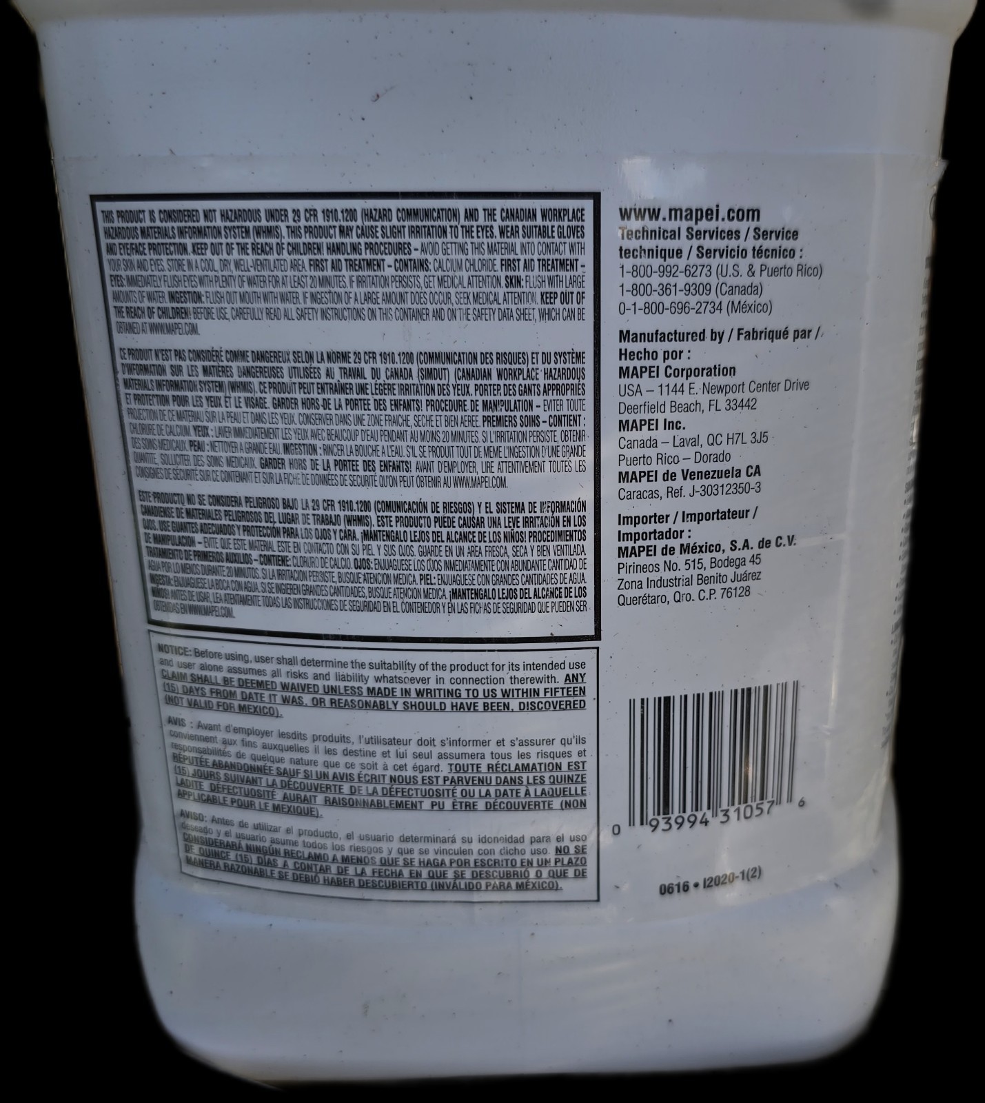 Mapei Keralstic Latex Additive 2 Gallon Jug