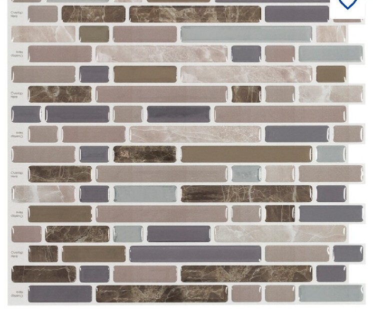 Peel And Stick Mosaics Shale Storm Beige Stone Look Peel And Stick Wall Tile
