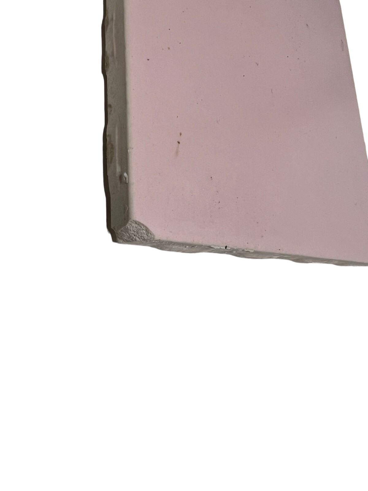 10 Vtg Pink Porcelain Ceramic Tile 4 1/4″ Sunset Exacto Spacer Tile USA Flaws -J