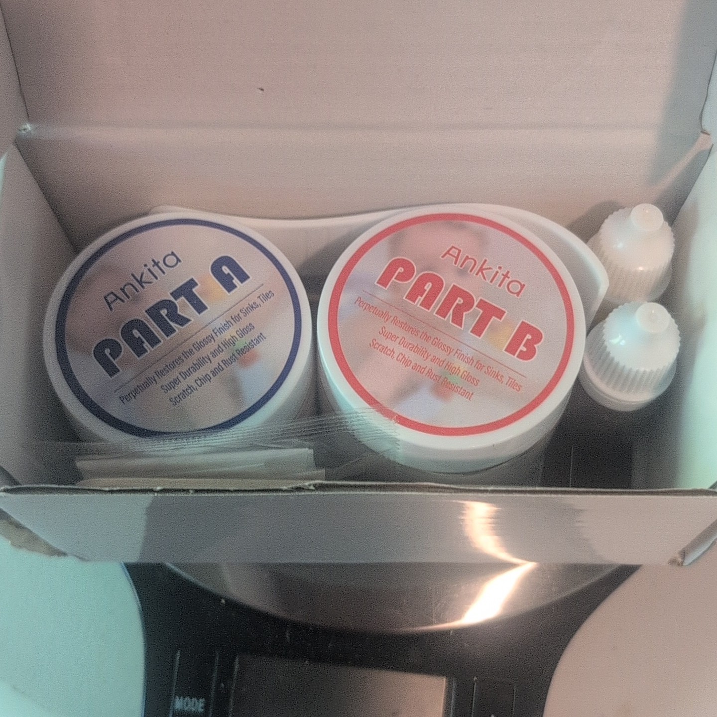 Tub And Tile Repair Kit Porcelain Enamel Acrylic Ceramic Fiberglass White Color