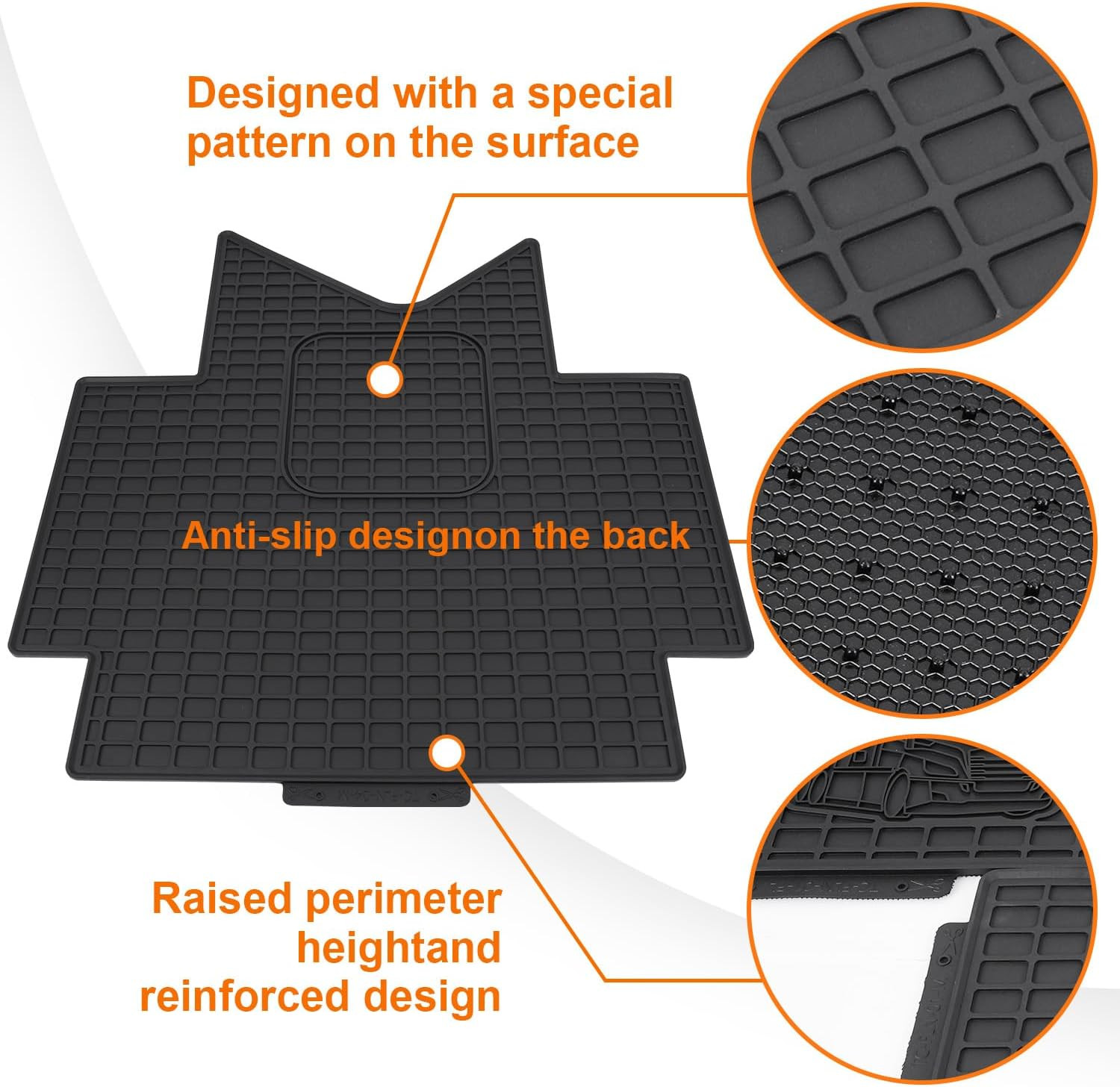 Floor Mats Fit for Freightliner Cascadia 2018-2026 | Heavy Duty Truck Floor Rubb