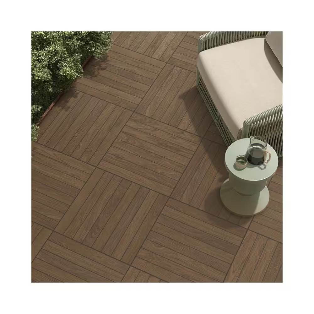 Selva Brown 24 In. X 24 In. X 0.75 In. Wood Look Porcelain Paver (Case of 2)