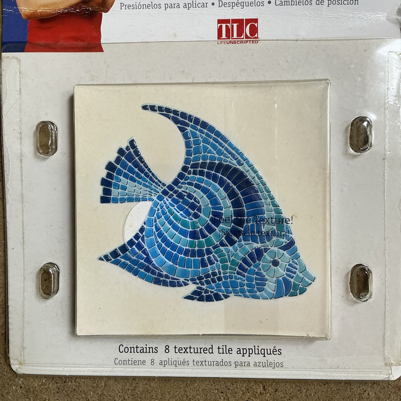 Trading Spaces Tile Appliques Blue Fish Mosaic Appliques 2 Boxes