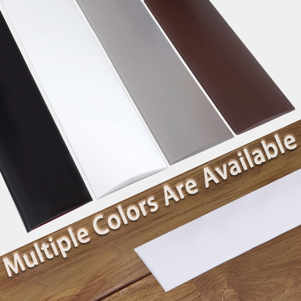 10 FT 2 Inch 5cm White Self Adhesive Flat Vinyl Floor Transition Strip Trim