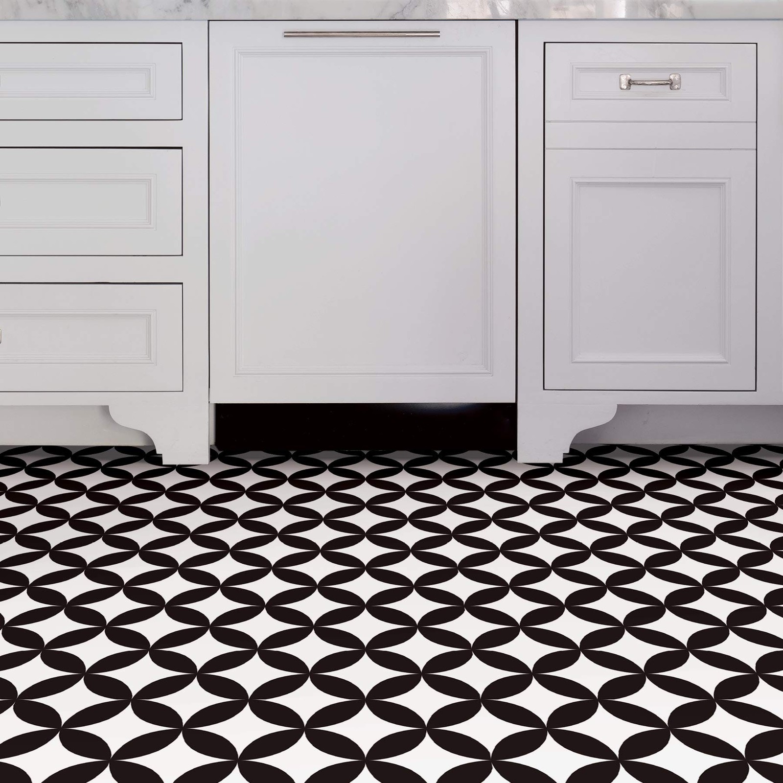 Black Starlight Peel Stick Floor Tiles FP3301 Home Improvement Accessories