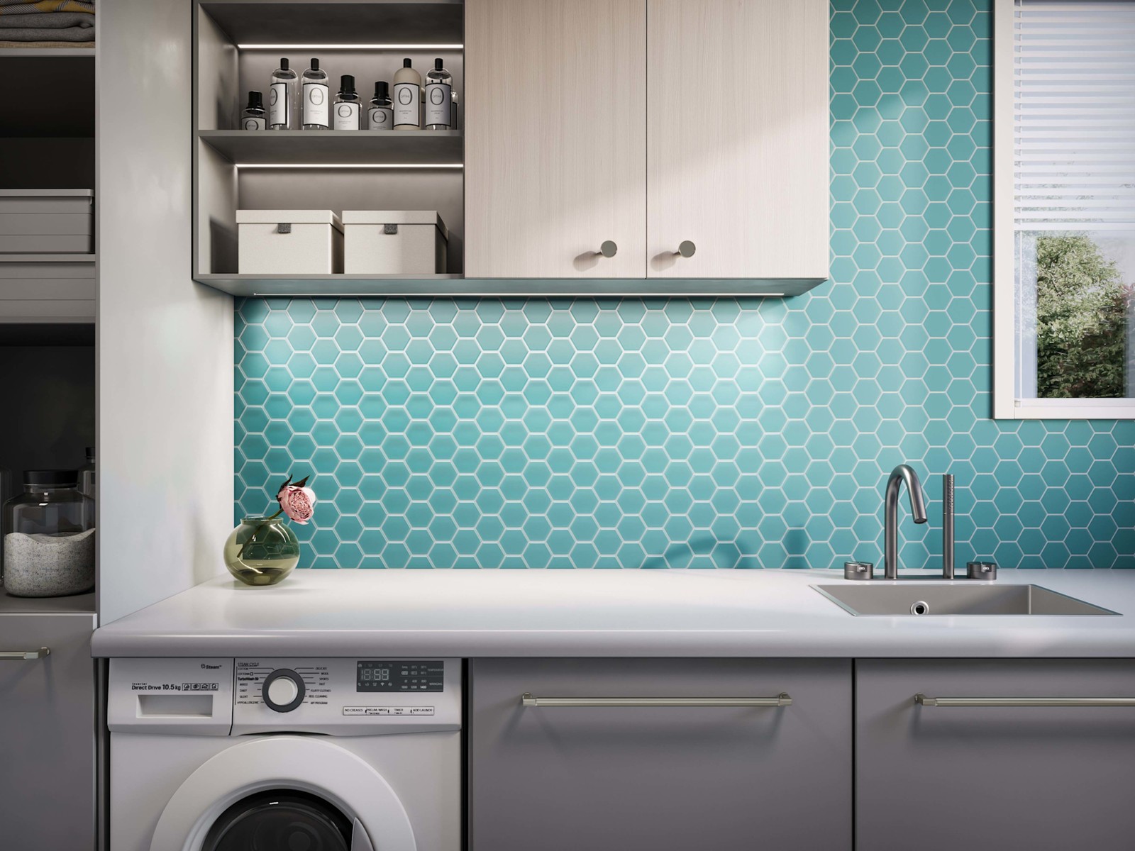 Cruz Bay Studio MKT2854 3 inch Beehive – 10″ x 12″ Geometric – Marine Matte