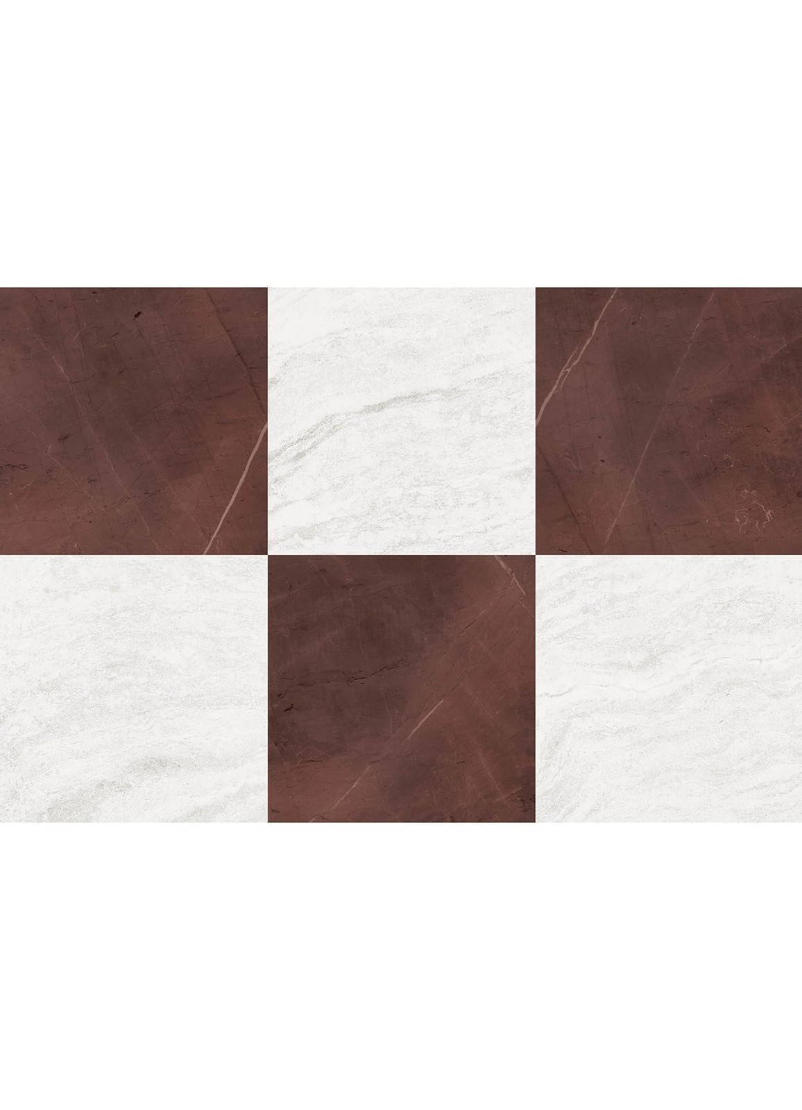 FloorPops x Chris Loves Julia Bonneville Oxblood Peel and 12 x 12 inches, Red