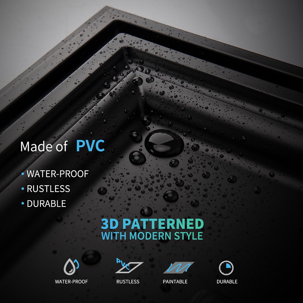 12/24/36Pack Drop Ceiling Tiles PVC Wall Panels Waterproof 3D Decor 24 x 24 Inch