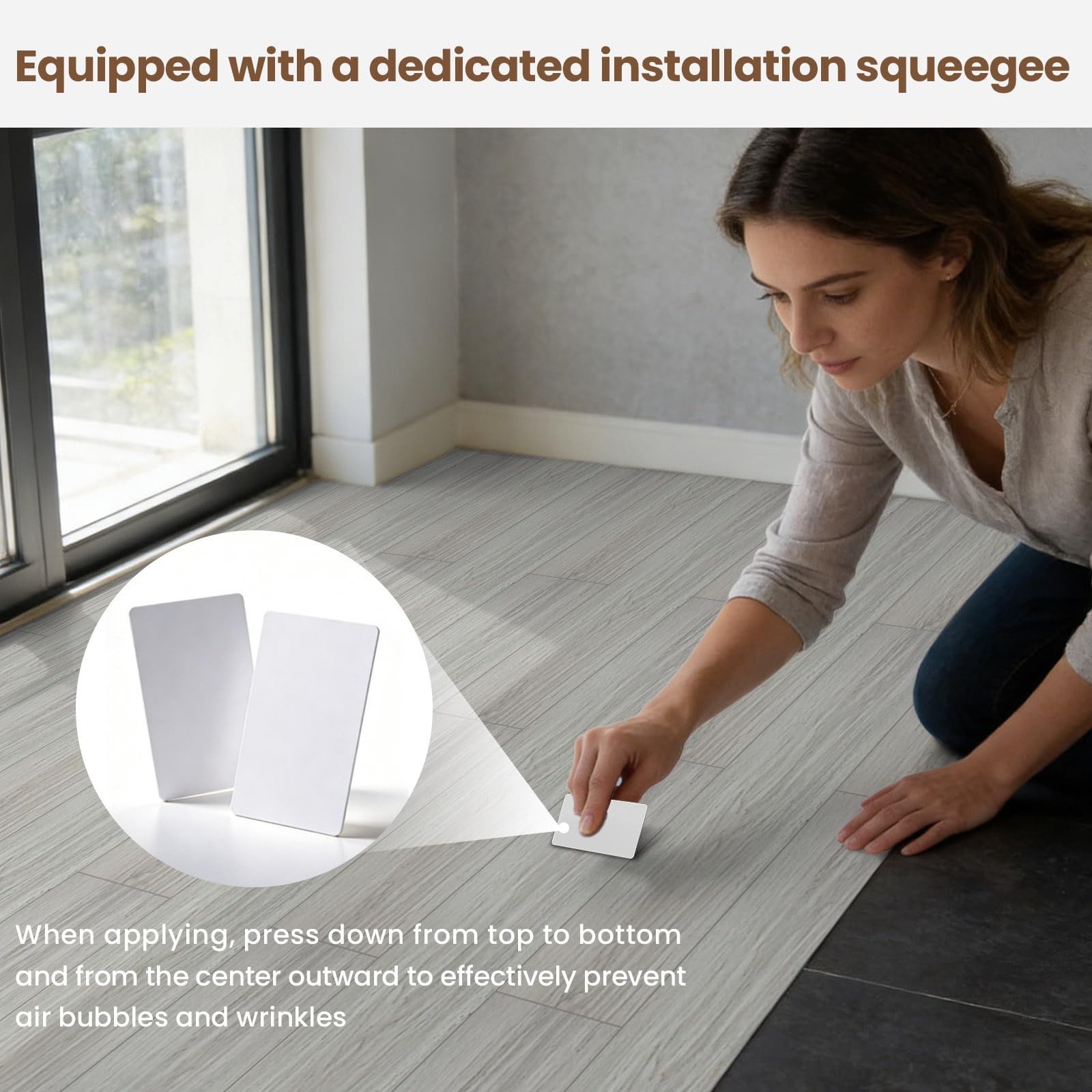 20-Pack 30 Sq.Ft Peel and Stick Floor Tile, Vinyl Plank Flooring, Natural Woo…