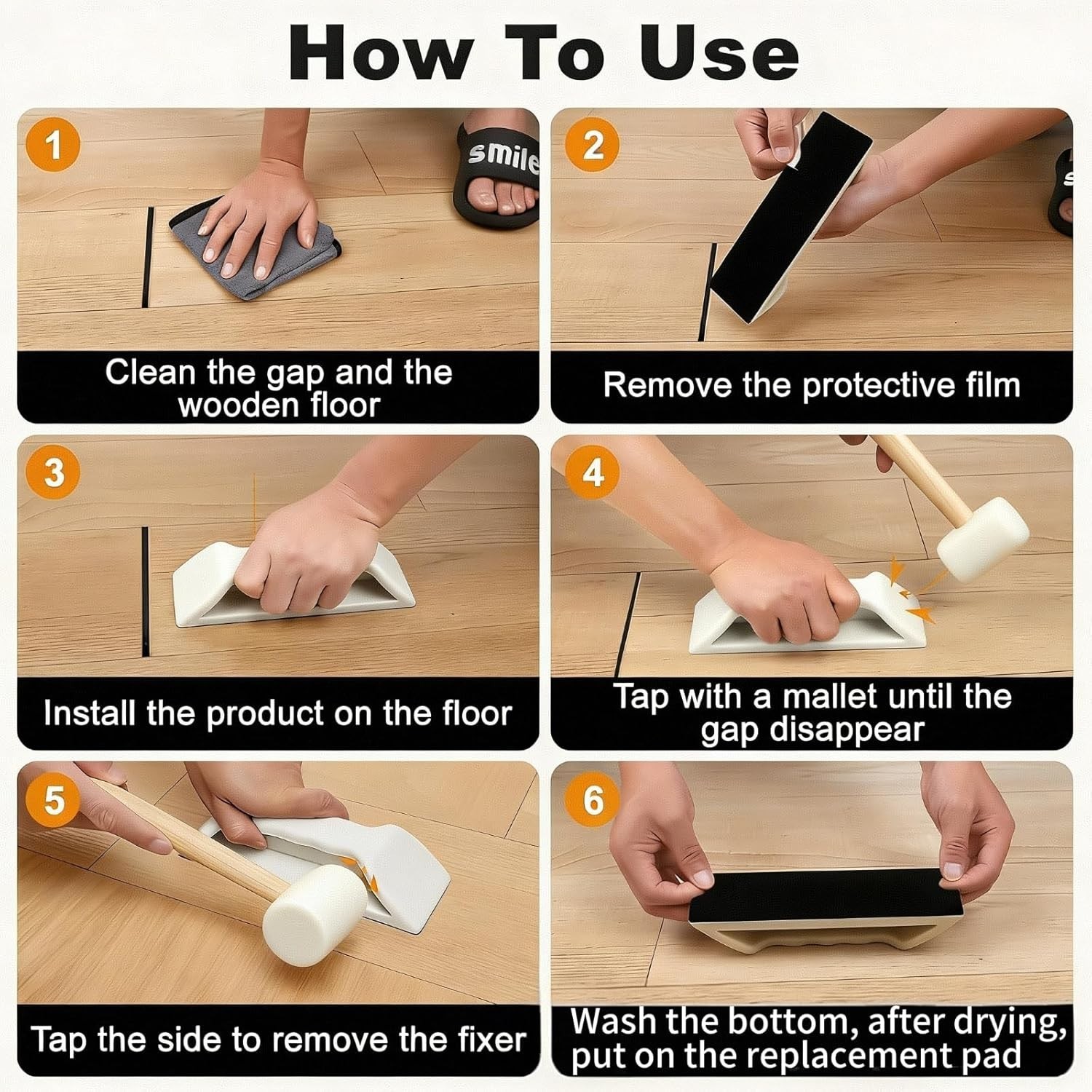 Floor Gap Fixer Tool, Heavy-Duty Plank Grabber Laminate Flooring Tools Wood F…