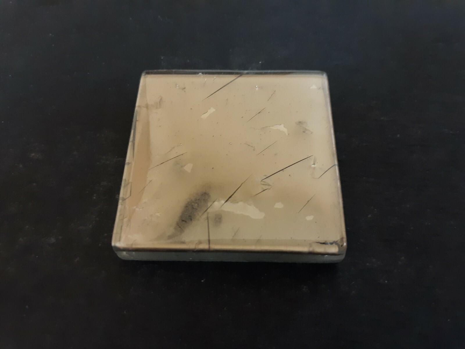 2×2 Tile Italian Metallic Glass Crackled Remodel Accent Gobi Platinum color