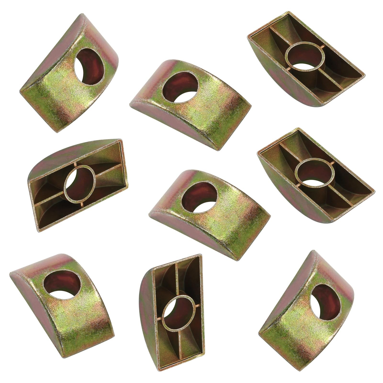 Verkelly 12 Pcs Thickened 1.18″*0.56″*0.31″ (L*W*H), 8mm Hole Dia, Bronze