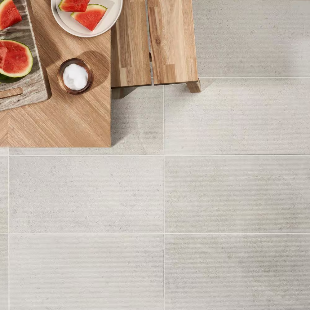 Iris Chiseled Perla 11.69 In. X 23.5 In. Chiseled Porcelain Floor and Wall Tile