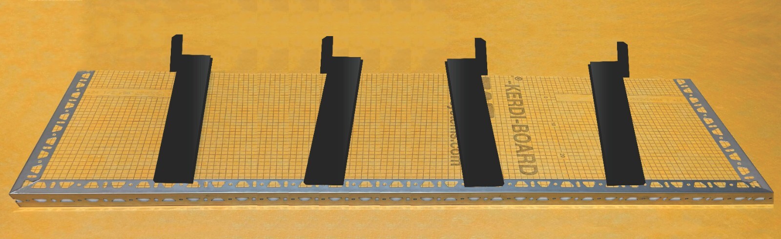 WALK-IN SHOWER 4 Brackets | Floating Shower Bench KERDI-BOARD 2in | Length 60in