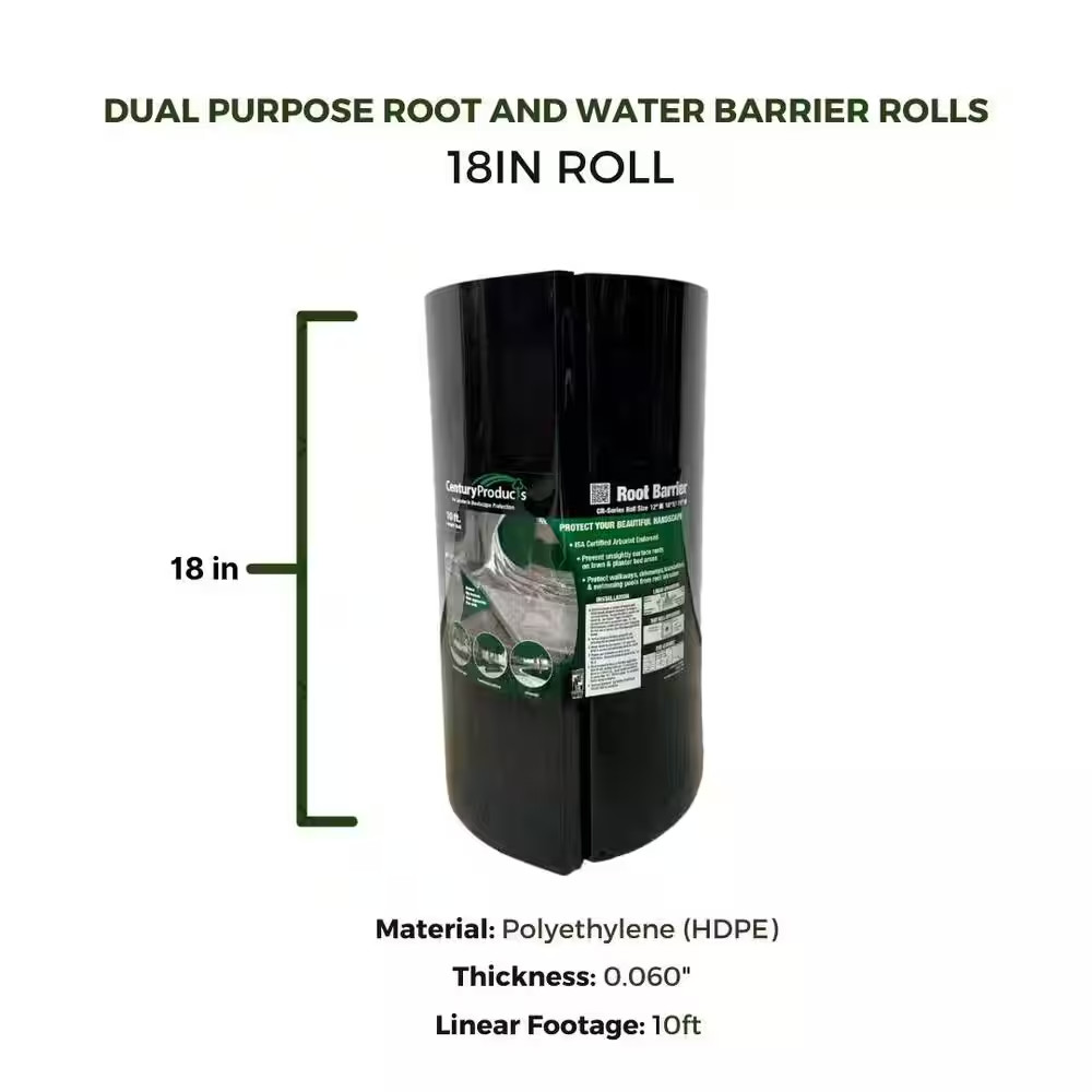 18 In. D X 120 In. L Dual Purpose Root and Water Barrier Rolls