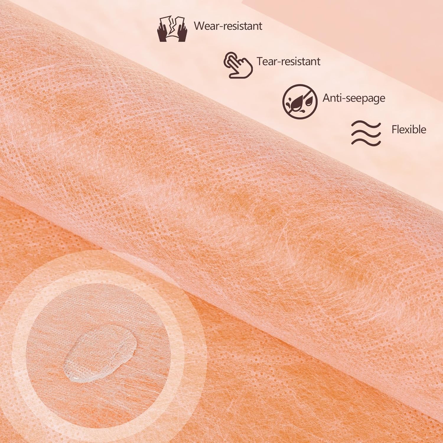 Professional Waterproof Membrane for Shower, 3.77Ft X 29Ft 108Sq Ft Underlayment