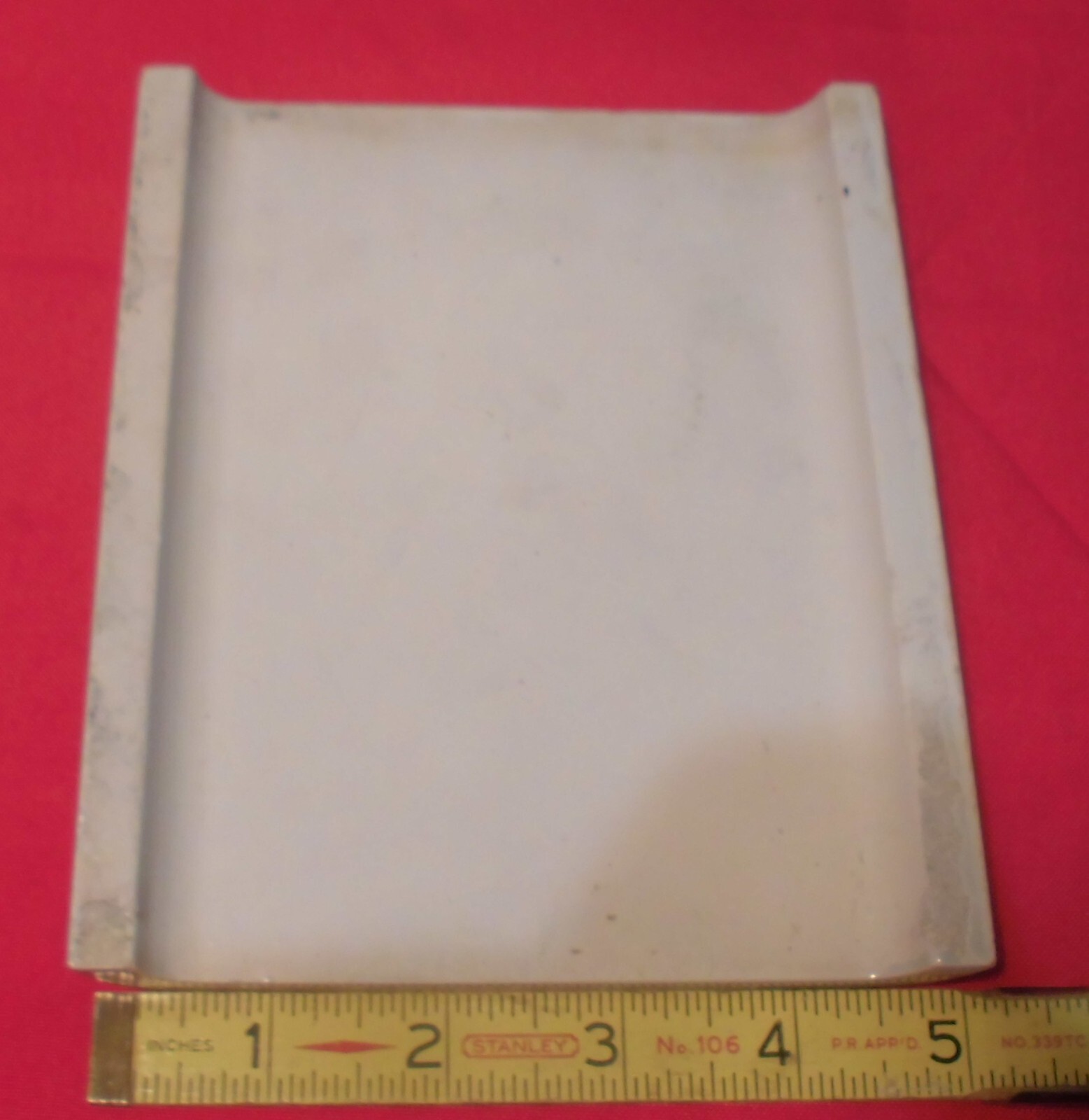 Medium Gray: Classic Glossy Double Radius Bullnose Ceramic Tile; 5-1/8″ X 6-1/8″