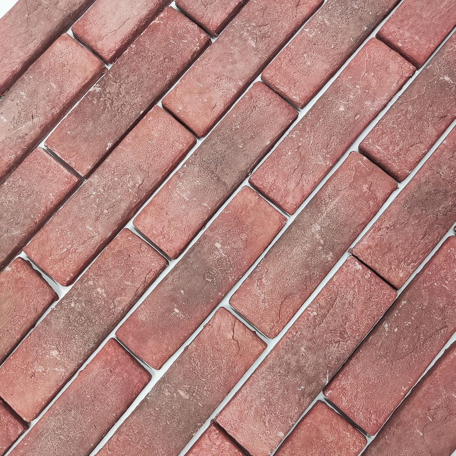 40 Pcs Red Brick Veneers 2.4×7.9 Inch 7 sq ft
