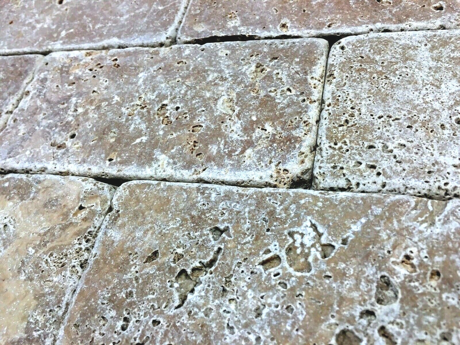 Noce Tuscany 3×6 Aged Tumbled Travertine Tile Floor Kitchen Backsplash (1 piece)