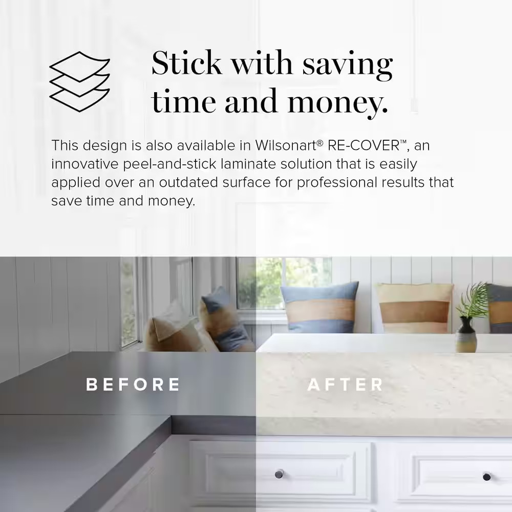 4 Ft. X 8 Ft. Laminate Sheet in White Carrara with Standard Fine Velvet Texture