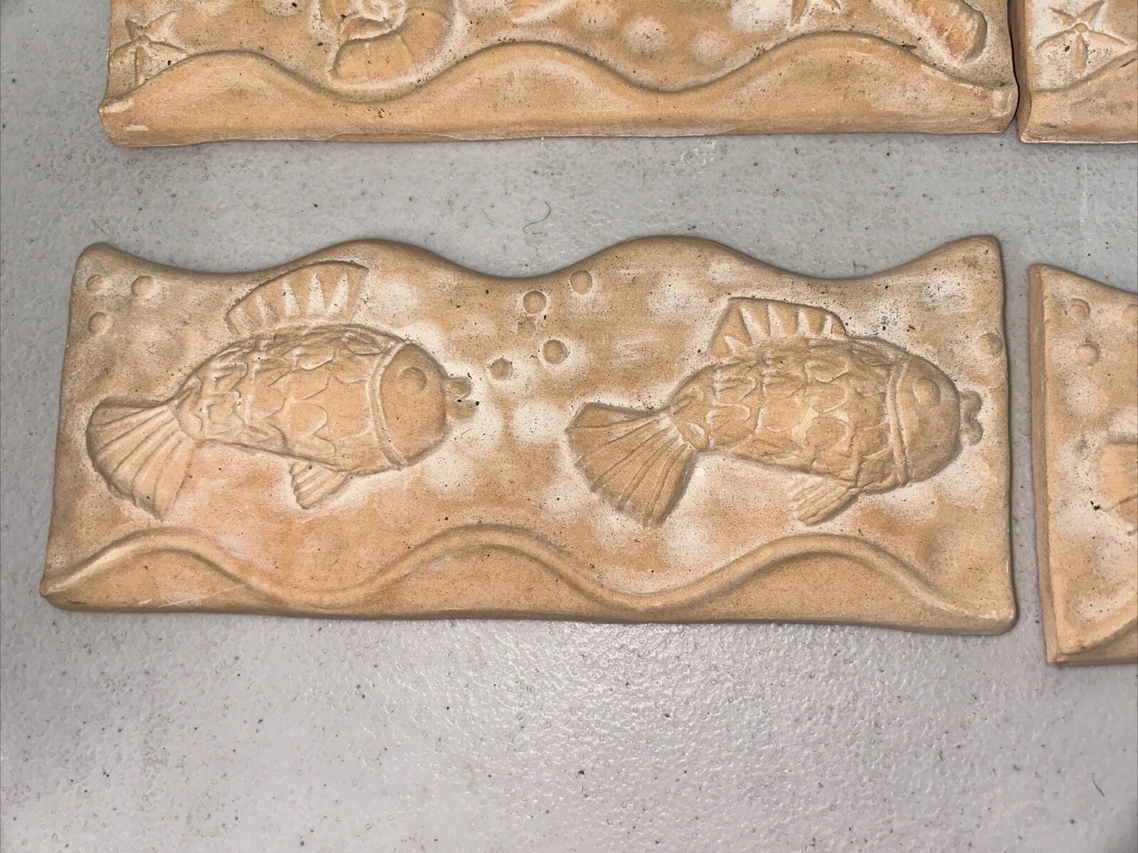 Ceramic Kitchen Wall Tile Sea Shell Mosaic kitchen Art Handcrafted