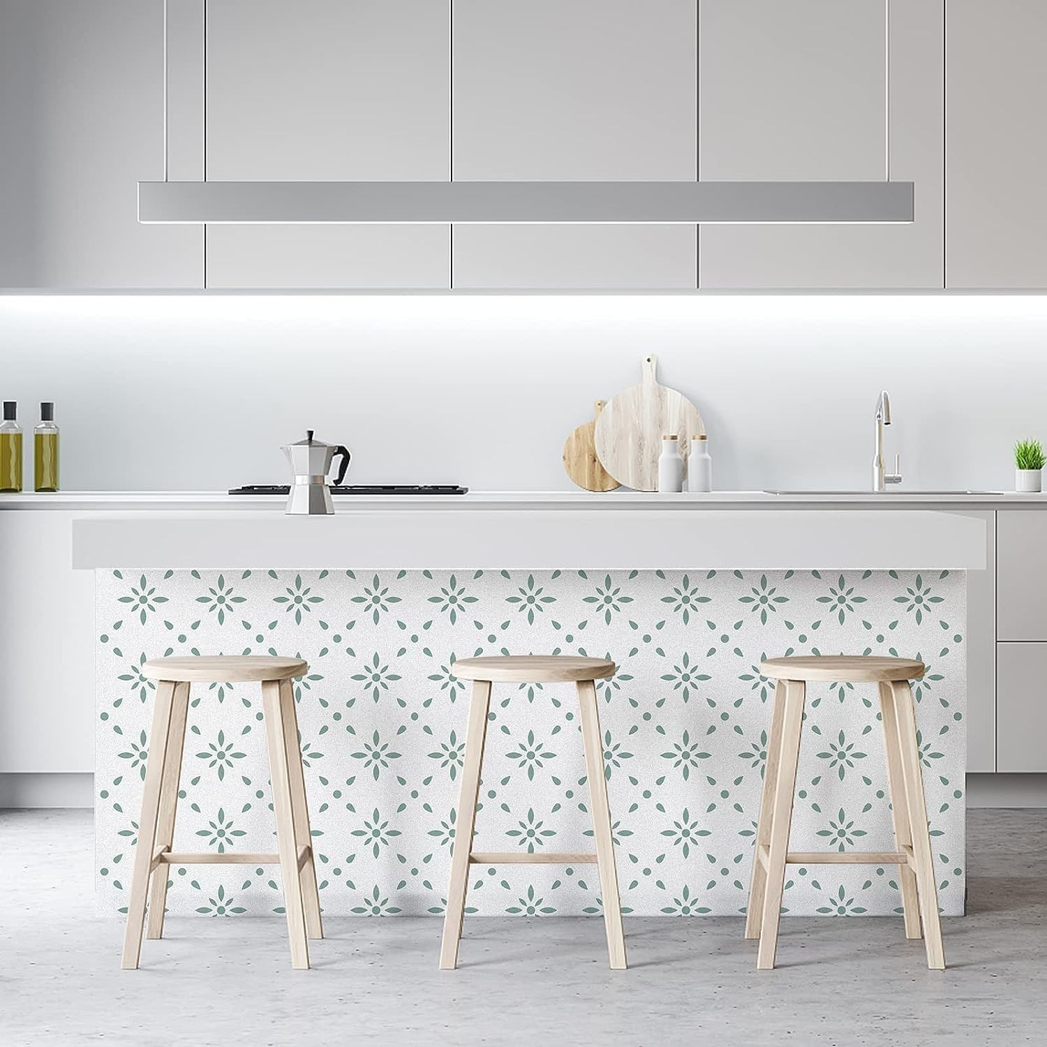 Peel & Stick Floor Tile Stickers Vinyl Flooring for Kitchen Bathroom Pet Hous…