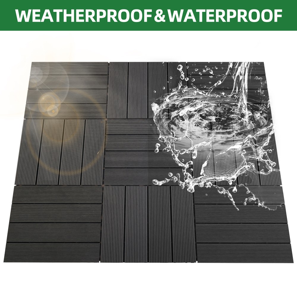 Tiles 9PCS – Waterproof Outdoor and Indoor Flooring for Patio, Balcony, Porch