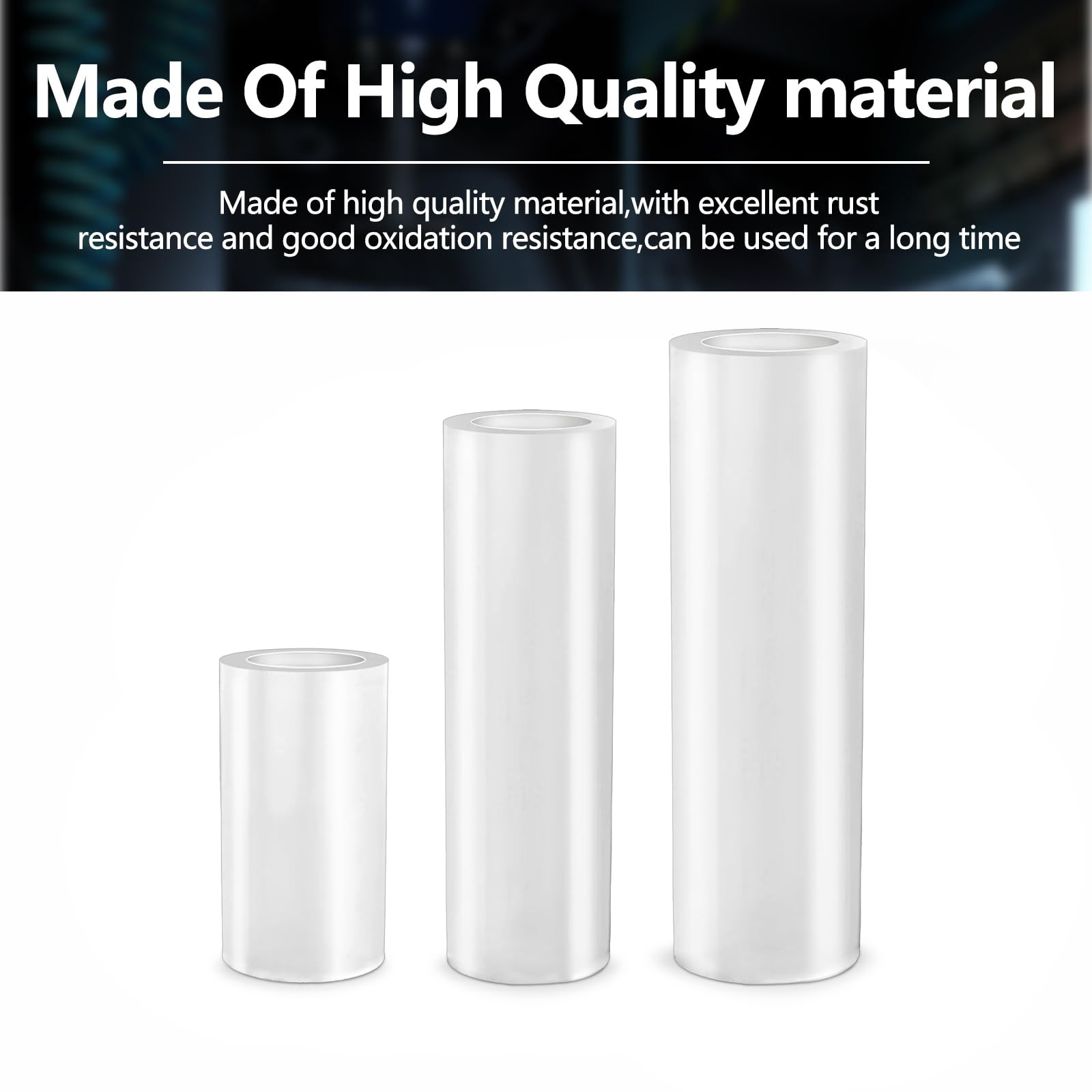 795Pcs Nylon Round Spacer Non-Threaded Plastic Standoff Hardware Assortment Kit