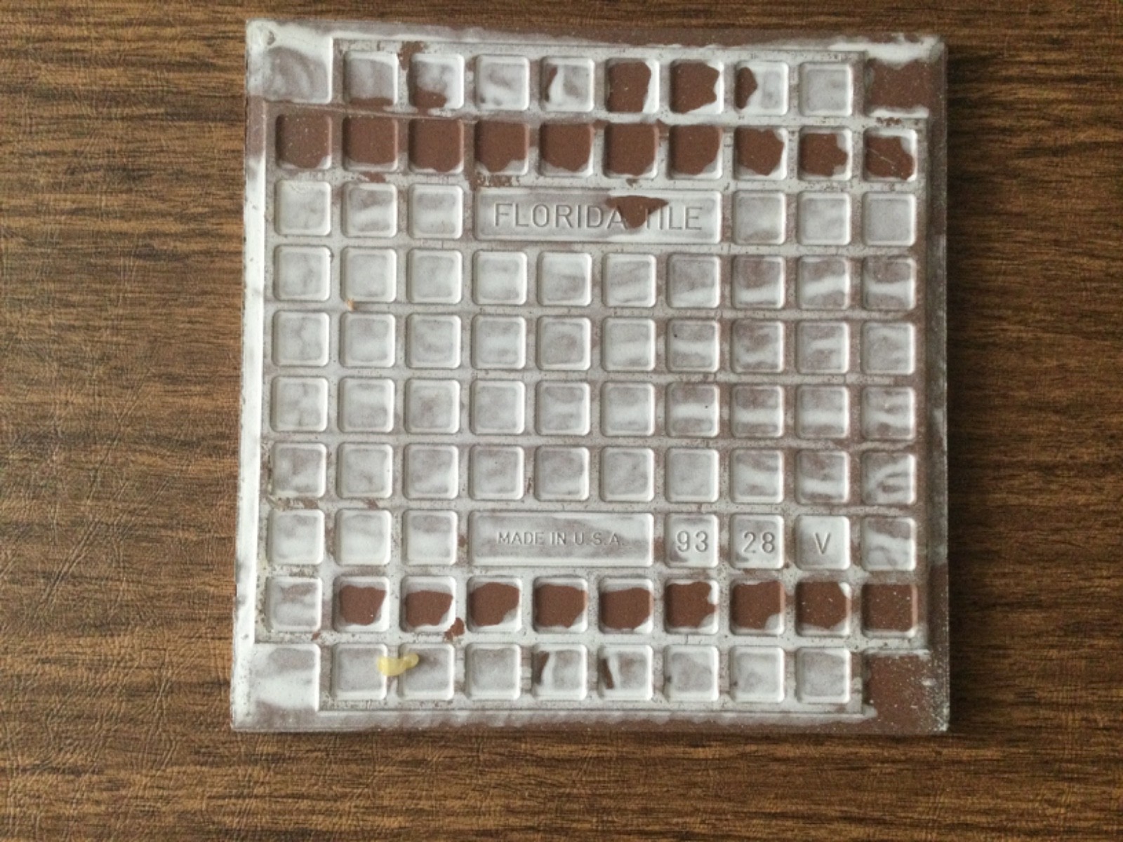 Vintage Florida Tile Sand floor Tile 7 and 7/8 Inch Square Replacement Tile