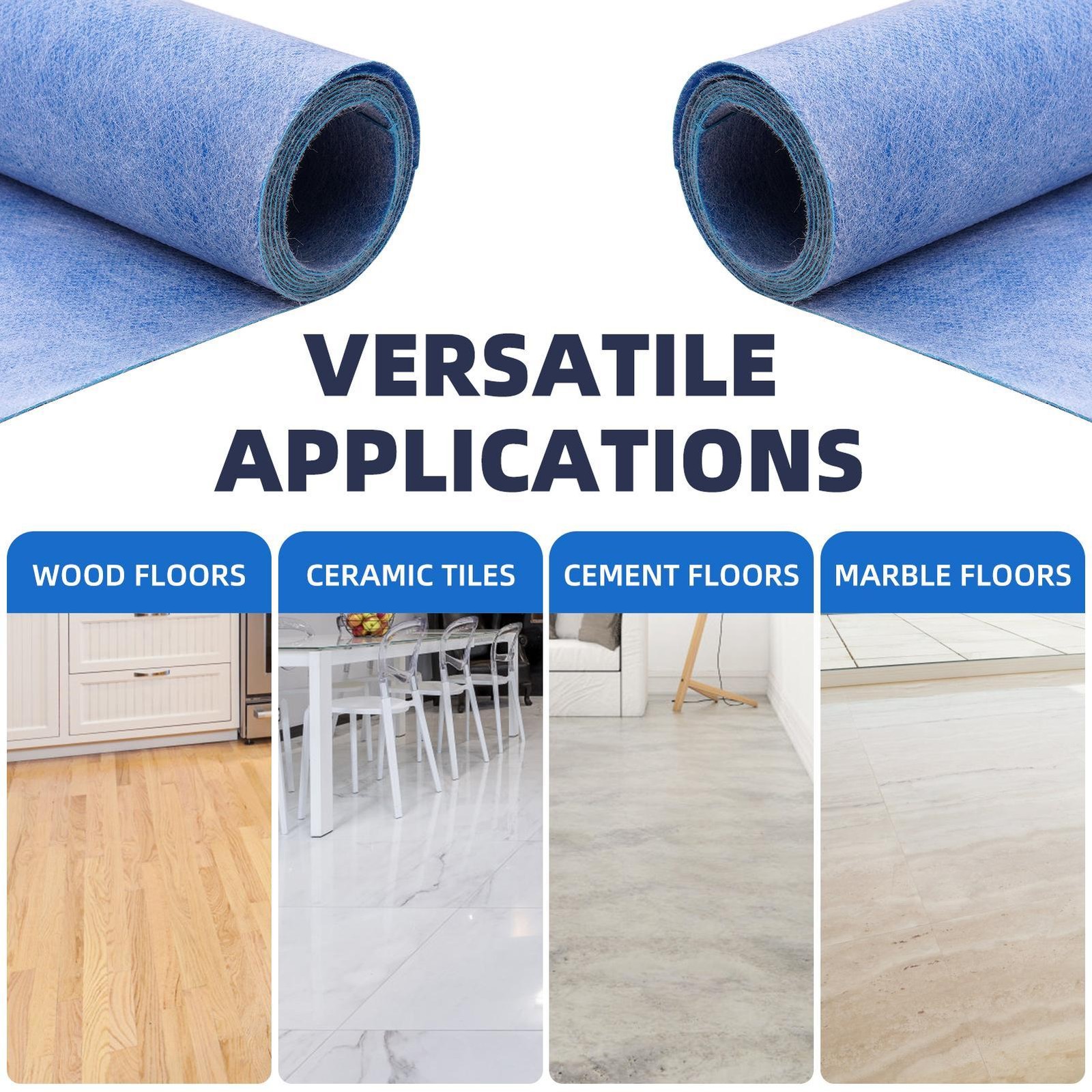 Waterproof Membrane 3ft×33ft Decoupling Uncoupling Polyethylene For Bathroom