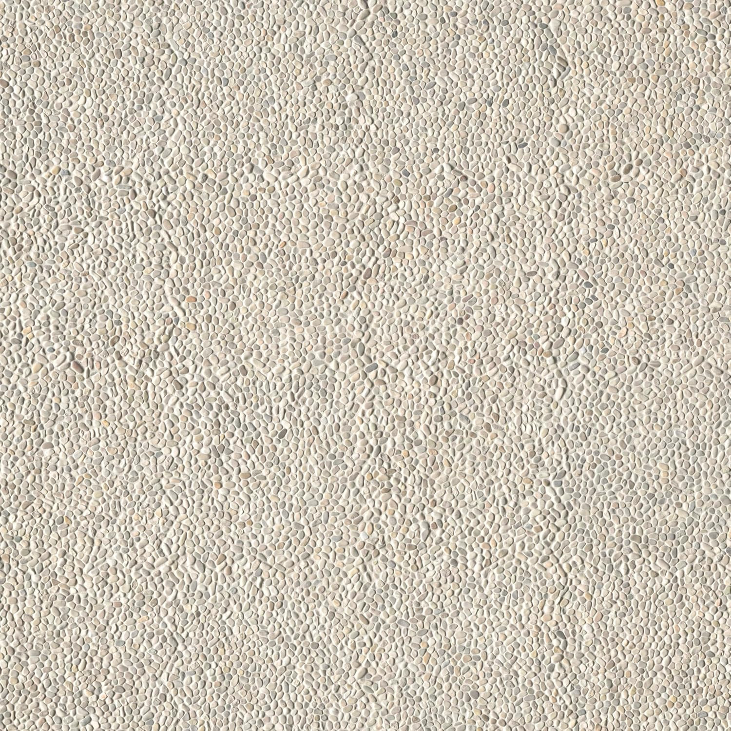 Ivory White Tumbled Marble Mosaic Tile for Backsplash & Shower Walls