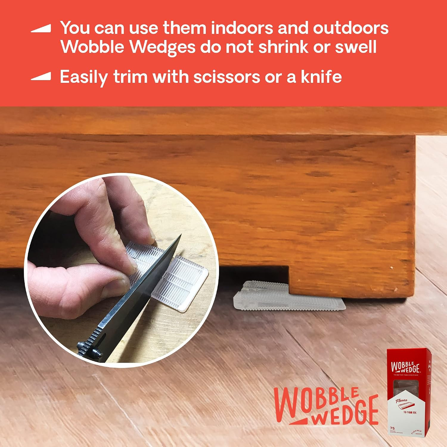 Flexible Plastic Shims – Leveling Shims for Home Improvement, Furniture Levelers