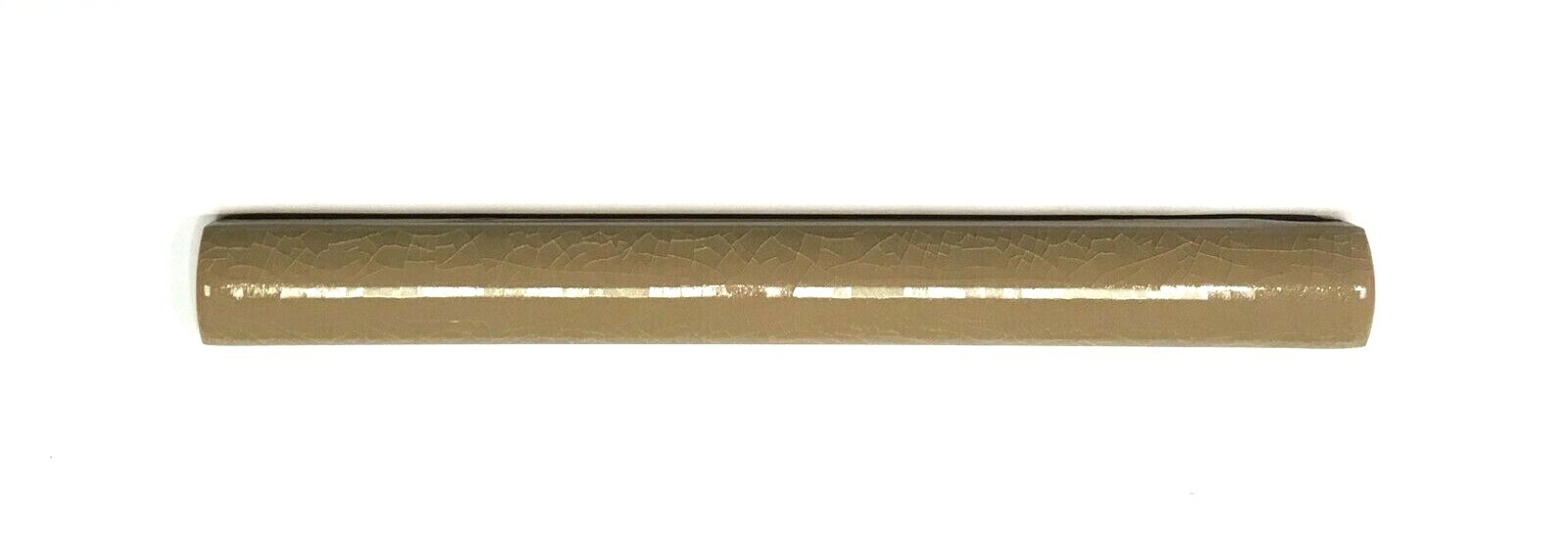 5/8×6 Light Brown Crackled Crackled Ceramic Trim Pencil Molding Tile Accent