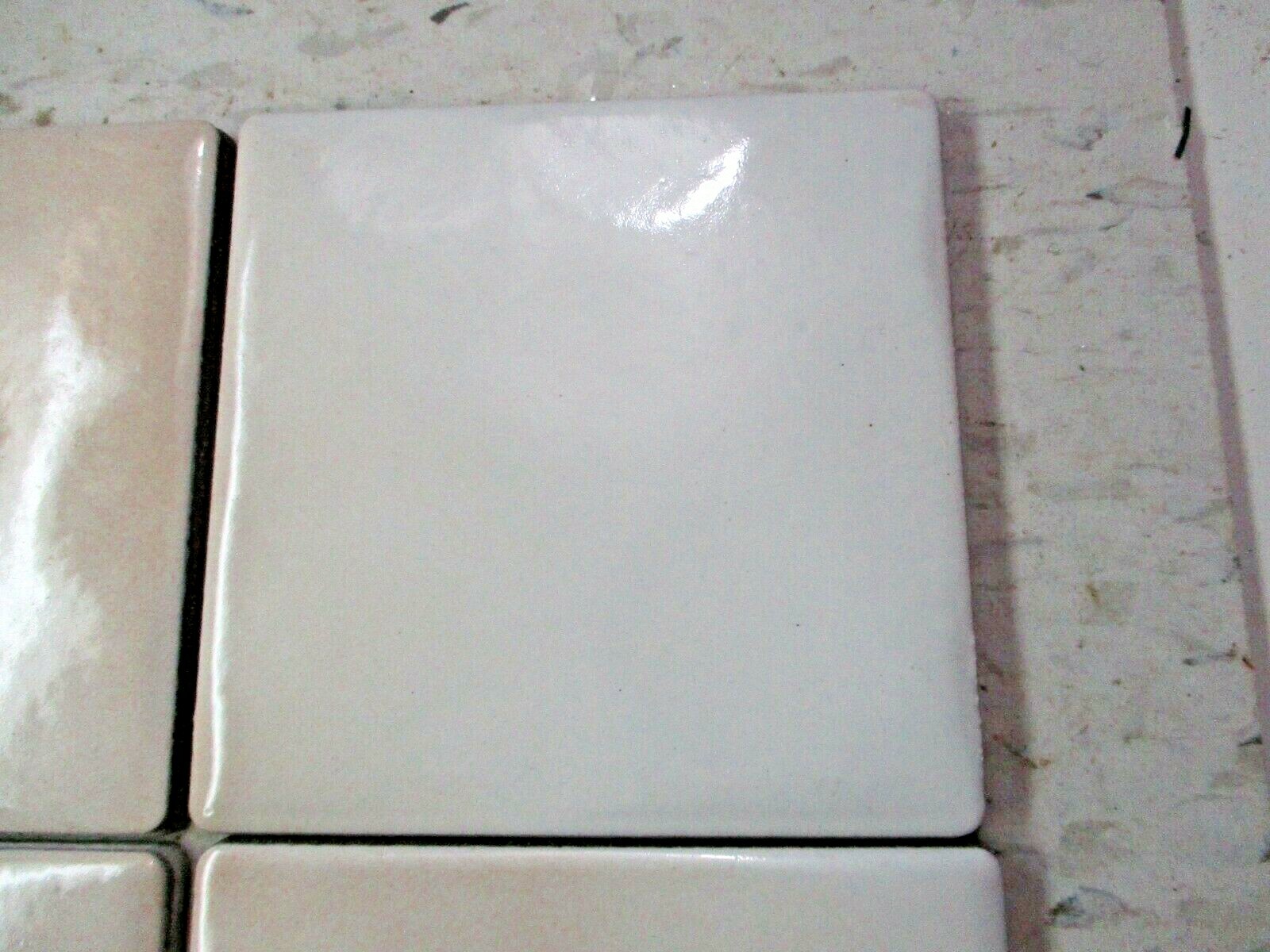 1 Floor Tile Italy Dimpled 4-1/8″ Porcelain Satin Beige w/ Color Variations MCM