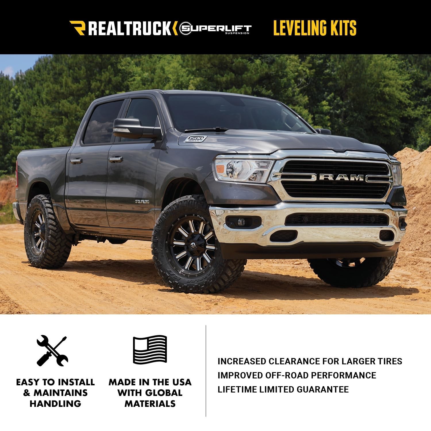 Superlift Suspension 2″ Leveling Kit for Ford Ranger | Strut Spacers | 40050 …