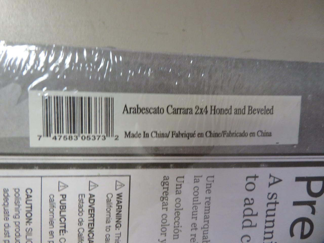 MSI Arabescato Carrara 11.81 in Honed Marble Look Floor and Wall Tile Sheet