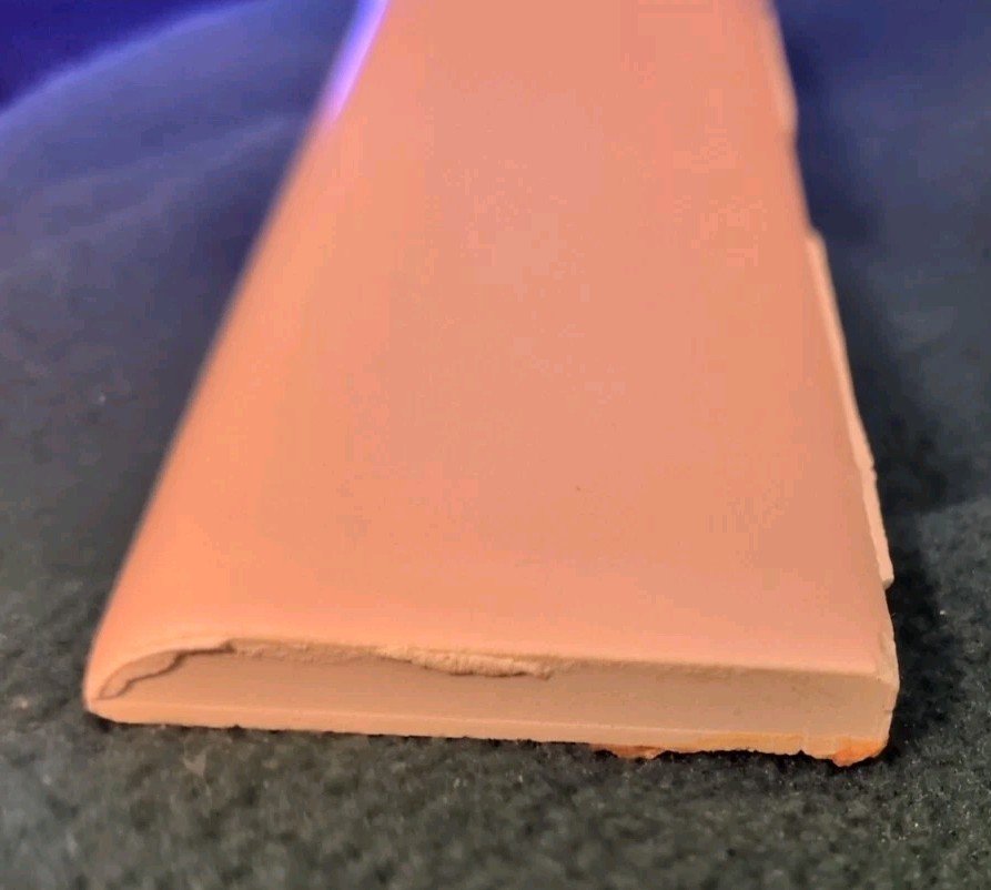 Glossy USA 2″ X 6″ Peach Coral Light Pink Reclaimed Robertson Bullnose