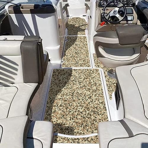 Boat Flooring EVA Foam Boat Decking Sheet 47.2″x16.1″ – 5.2sqft Camo Desert