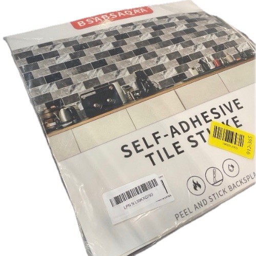 10 Sheets Kitchen Peel & Stick Backsplash Tile – Brand New Sealed (Not 3D)