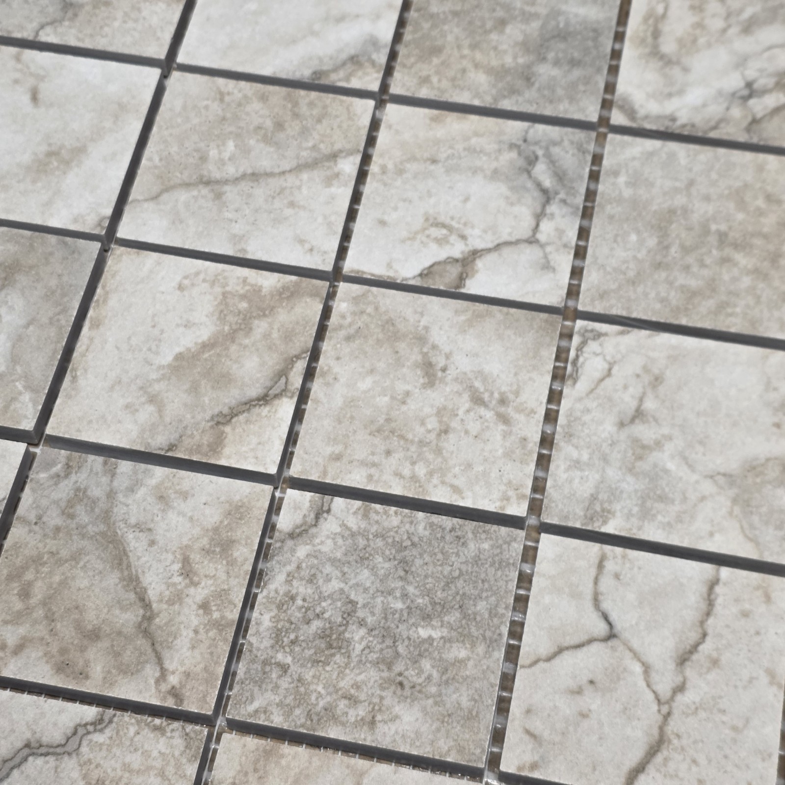 M12 12×12 Mosaic Oasis Beige Floor – Wall Title Sheets – 12 Total Sheets