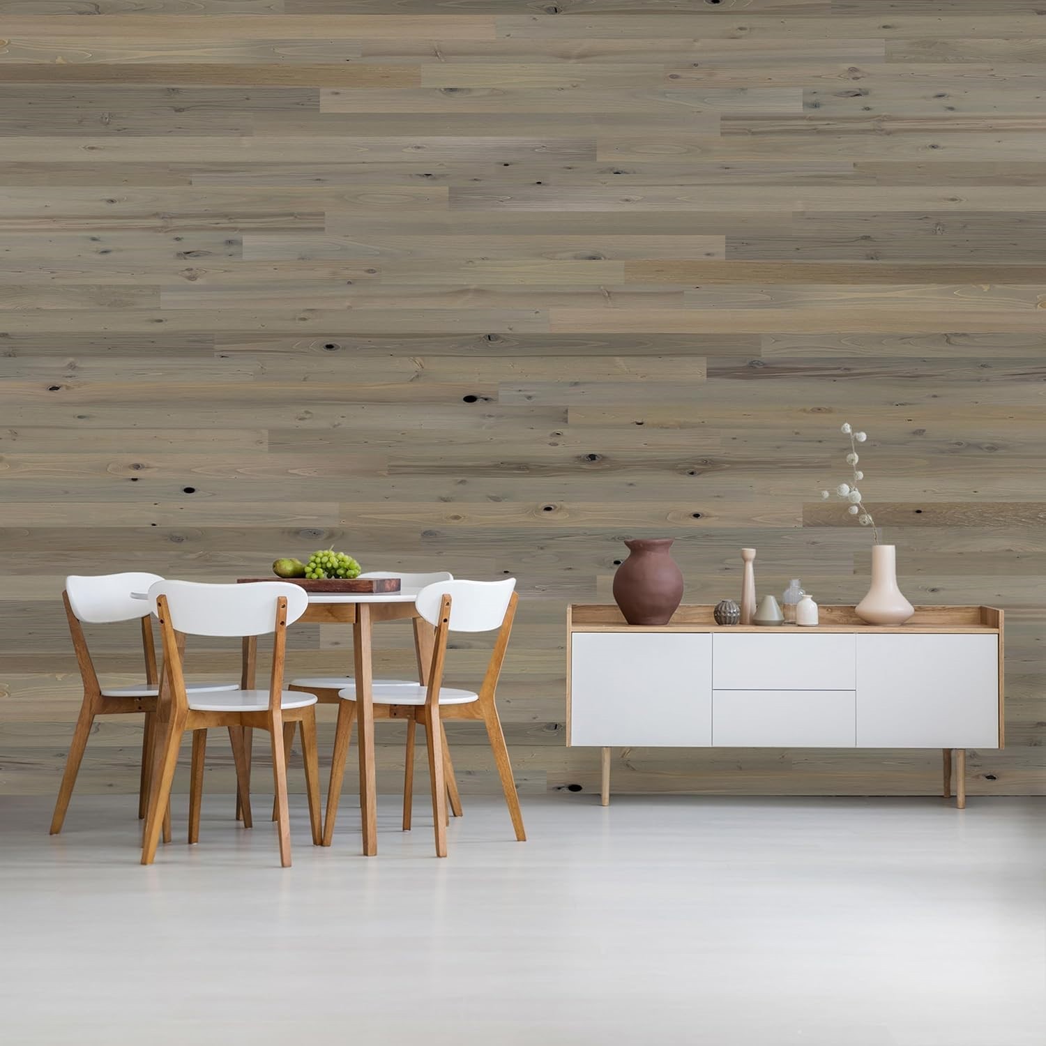 5″x 20 Sq FT 100% Reclaimed Driftwood Wood Peel-and-Stick Wall/Ceiling Panels