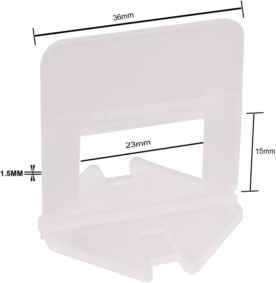 Tile Levelling System Clips 2mm (3/32in) Bag of 100 New sealed