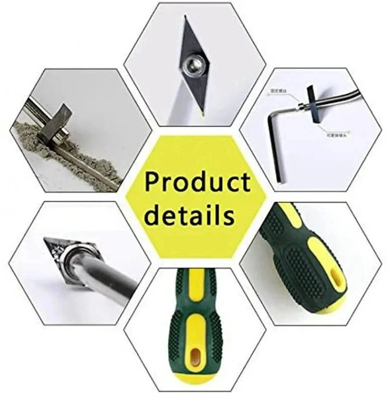 1pc Tile Grout Remover Tungsten Steel Drill Bit Gap Cleaner Tool – NEW