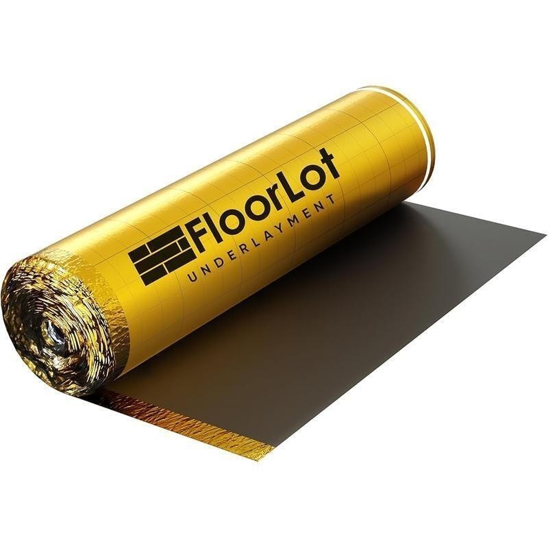 Premium Floor Underlayment 200sqft Roll 3mm Thick Moisture Barrier Soundproofing