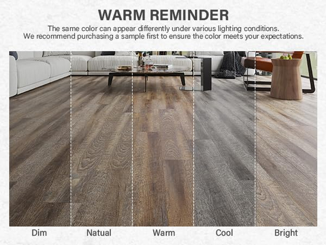 Peel and Stick Vinyl Flooring Tiles, 36 Sq. Ft. Twisted Gray Oak Design