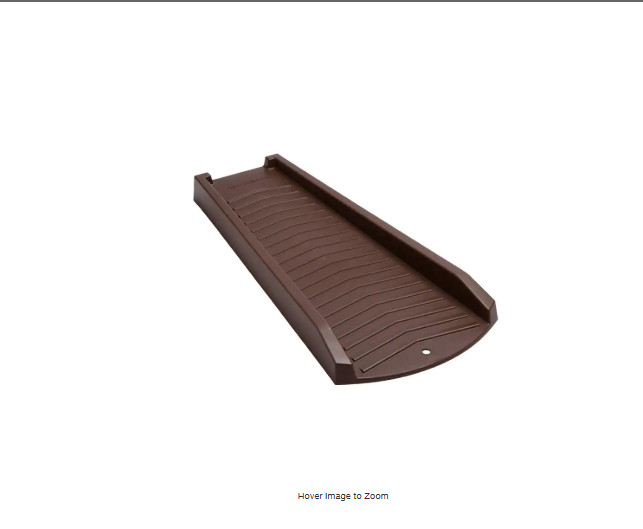 24 in. Brown Vinyl Splash Block